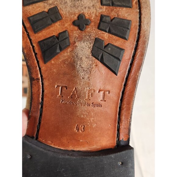 Taft Men\'s Tan Suede Cap Toe Leather Dress Boot Steampunk Old Money EU/43 US/10 main image 4